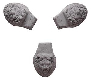 Nožky pod květináč Lion Head Grey - set 3 ks Bergs Potter