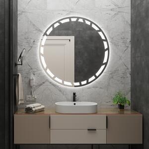 Kulaté zrcadlo do koupelny s LED osvětlením C8