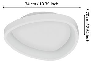 Eglo 901583 - LED Stmívatelné stropní svítidlo LORETELLO LED/12W/230V bílá + DO