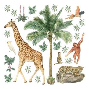 Dětská samolepka na zeď Jungle | 30 x 30 cm | DDKS3819