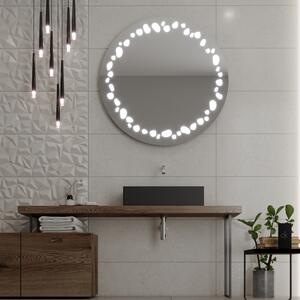 Kulaté zrcadlo do koupelny s LED osvětlením C7 premium