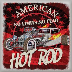 Samolepka na zeď American Hot Rod | 30 x 30 cm | DSS3852
