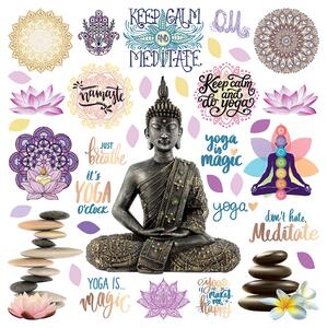 Samolepka na zeď Buddha | 30 x 30 cm | DSS3885