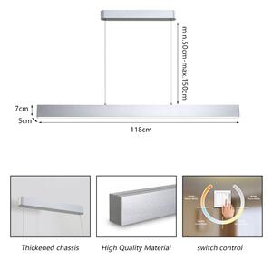 Brilagi - LED Lustr na lanku SLEEKLINE LED/40W/230V 3000/4500/6000K stříbrná