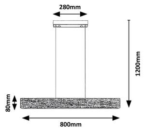 Rabalux 3091 - LED Lustr na lanku CINNAMON LED/34W/230V