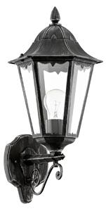 EGLO Venkovní nástěnné světlo NAVEDO, lucerna, vrchní, černé, 47,5x20cm 93457