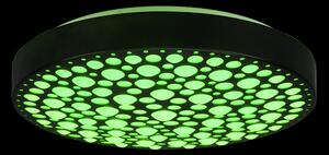 Trio R67161132 LED stropní svítidlo Chizu 1x22W | 2500lm | 2700-6000K | RGB - stmívatelné, noční režim, dálkové ovládání, černá