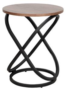 Odkládací stolek DIDIER - ořech / černý