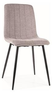 Čalouněná židle EVERLY - černá / šedá