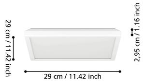 Eglo 901449 -LED Koupelnové stropní svítidlo ROVITO 13,4W/230V 29x29cm IP44 bílá