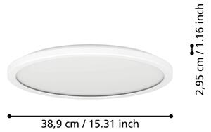 Eglo 901447 - LED Koupelnové svítidlo ROVITO 18,5W/230V pr. 38,9 cm IP44 bílá