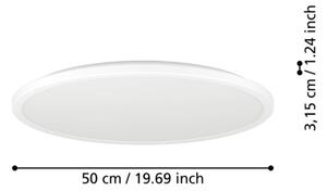 Eglo 901448 -LED Koupelnové stropní svítidlo ROVITO 16,8W/230V pr.50cm IP44 bílá