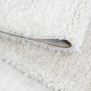 Ayyildiz, Chlupatý kusový koberec Brilliant Shaggy 4200 Natur | Bílá Typ: kulatý 160x160 cm