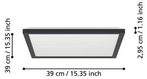 Eglo 901467-LED RGBW St. koupel. svítidlo ROVITO-Z 17,6W/230V 39x39cm IP44 černá