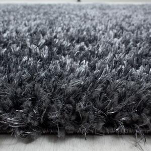 Ayyildiz, Chlupatý kusový koberec Brilliant Shaggy 4200 Grey | Šedá Typ: kulatý 200x200 cm