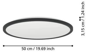 Eglo 901465-LED RGBW St. koupel. svítidlo ROVITO-Z 16,8W/230V pr.50cm IP44 černá