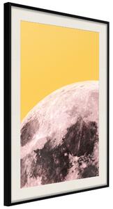 Artgeist Pink Moon Velikosti (šířkaxvýška): 20x30, Finální vzhled: Černý rám s paspartou