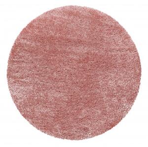 Ayyildiz koberce Kusový koberec Brilliant Shaggy 4200 Rose kruh - 200x200 (průměr) kruh cm
