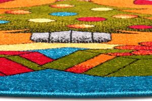 Hanse Home Collection koberce Dětský koberec New Adventures 105309 Blue Green - 80x80 (průměr) kruh cm
