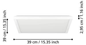 Eglo 901475 -LED RGBW St. koupel. svítidlo ROVITO-Z 17,6W/230V 39x39cm IP44 bílá