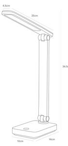 Zuma Line 1949-BK-LED Nabíjecí stolní lampa LED/8W/1200mAh 3000/4500/6000K černá