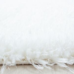 Ayyildiz, Chlupatý kusový koberec Brilliant Shaggy 4200 Snow | Bílá Typ: 60x110 cm