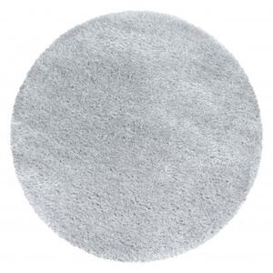Ayyildiz koberce Kusový koberec Brilliant Shaggy 4200 Silver kruh - 200x200 (průměr) kruh cm