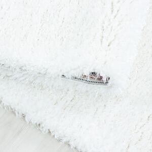 Ayyildiz, Chlupatý kusový koberec Brilliant Shaggy 4200 Snow | Bílá Typ: kulatý 120x120 cm