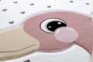 Dywany Łuszczów Dětský kusový koberec Petit Flamingos hearts cream - 140x190 cm