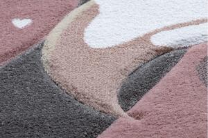 Dywany Łuszczów Dětský kusový koberec Petit Flamingos hearts pink - 160x220 cm