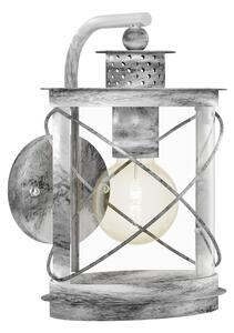 EGLO Venkovní nástěnné svítidlo styl spodní lucerna HILBURN 1, stříbrné 94866