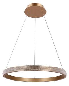 LED Lustr na lanku HASHIM LED/34W/230V pr. 60 cm měděná