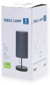 Aigostar - Stolní lampa s USB portem 1xE27/40W/230V černá