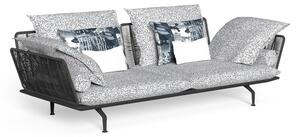 Talenti Třímístné sofa/pohovka Cruise Alu, Talenti, 242x101x71 cm, rám hliník, výplet lanko, sedáky venkovní látka, barvy dle vzorníku