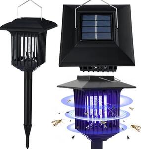 LED solární lampa na hmyz J-22 černá