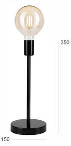 Stolní lampa ASTRID 1xE27/60W/230V lesklá černá