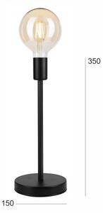 Stolní lampa ASTRID 1xE27/60W/230V matná černá