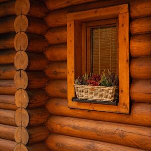 Vingo Ratanový truhlík - šedý Rozměry (cm): 40 x 15, v. 15
