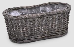 Vingo Proutěný truhlík, šedý – 35 x 19 cm