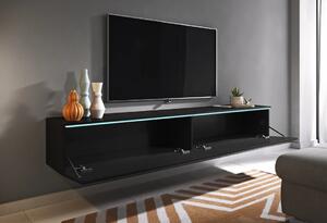 TV stolek CERIEE 180 - černý grafitový