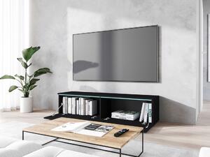 TV stolek CERIEE 140 - černý grafitový