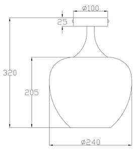 Globo 15548DK - Stropní svítidlo MAXY 1xE27/40W/230V bílá/antracit