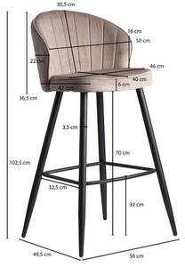 Barová Židle Wohnling Béžová