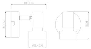 Globo 15548TK - Stolní lampa MAXY 1xE27/40W/230V bílá/antracit