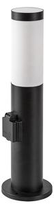 Rabalux BLACK TORCH zahradní sloupek 77194, 1x zásuvka AC-230V