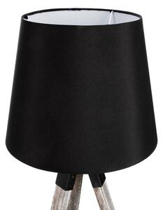 Atmosphera - Stolní lampa RUNO 1xE27/25W/230V dřevo/černá