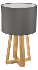 Atmosphera - Stolní lampa MOLU 1xE27/25W/230V borovice/šedá