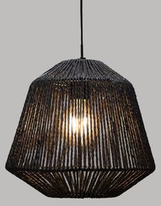 Atmosphera - Lustr na lanku JILY 1xE27/40W/230V juta černá