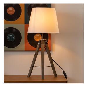 Atmosphera - Stolní lampa RUNO 1xE27/25W/230V dřevo/bílá
