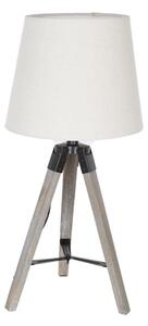 Atmosphera - Stolní lampa RUNO 1xE27/25W/230V dřevo/bílá